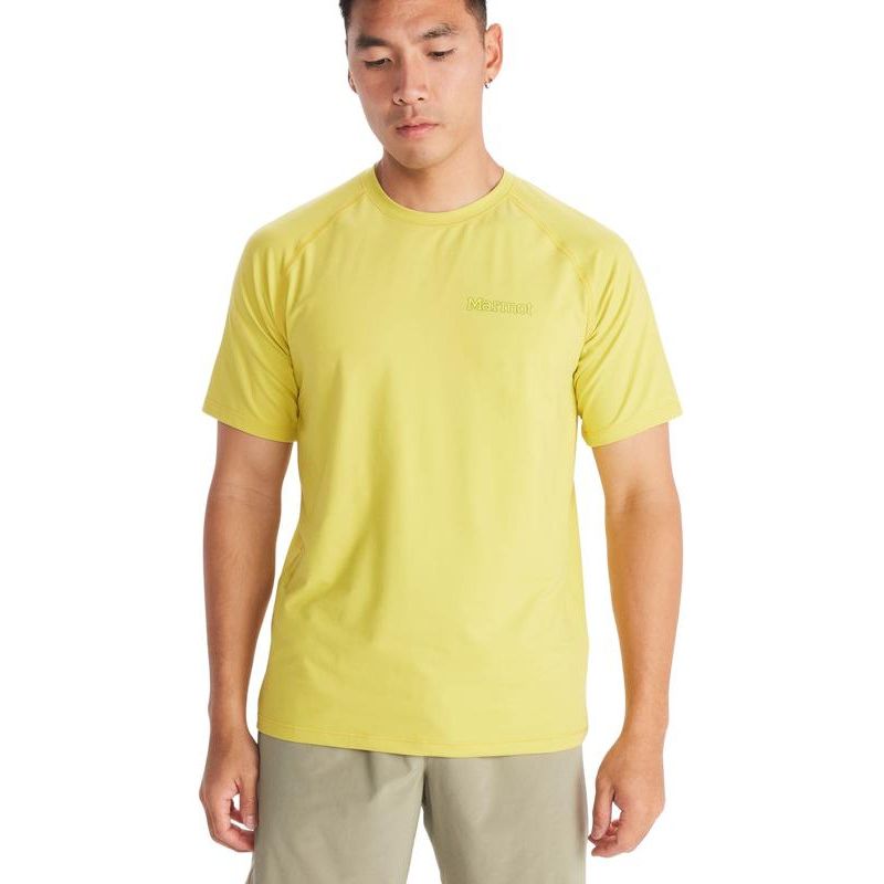MARMOT - Polera Windridge Graphic Ss Amarillo MARMOT_.