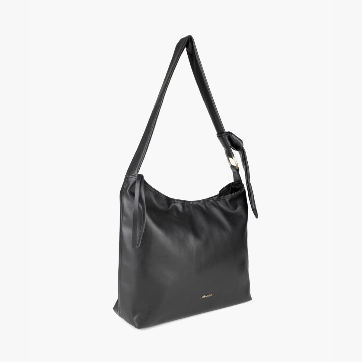 LOUNGE - Cartera De Hombro Mujer Con Nudo Negro