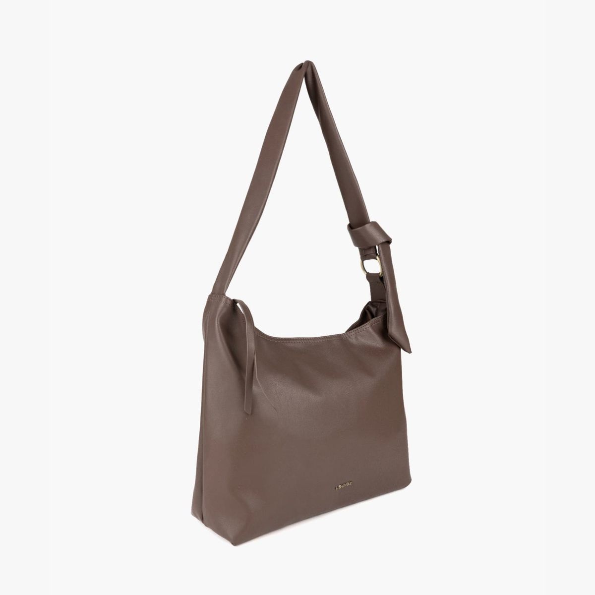 LOUNGE - Cartera De Hombro Mujer Con Nudo Café