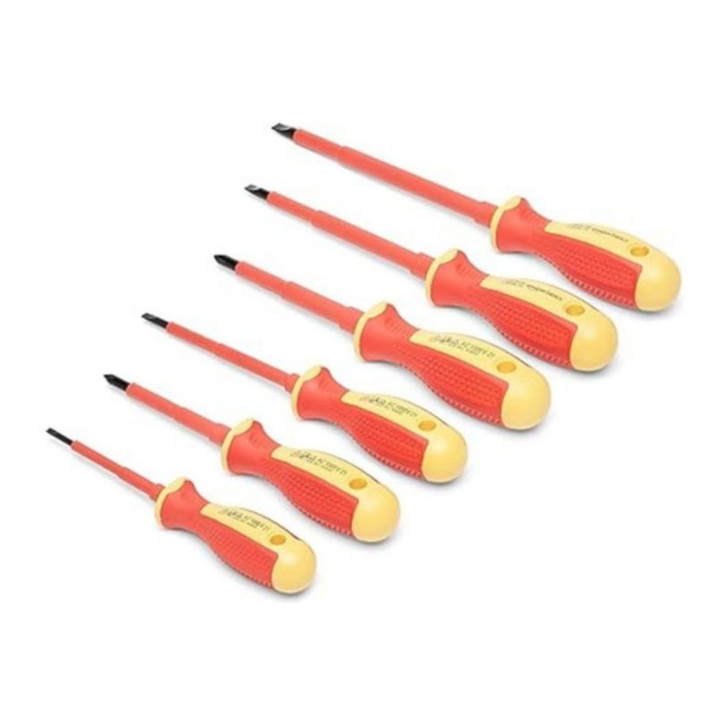 GENERICO - Juego Destornilladores Set Variados 6 Piezas 1kv Electrico
