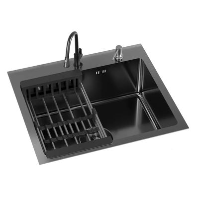 Imagen 2 del producto Combo Lavaplato Empotrado 55x45x21cms Acero Inoxidable con Todos