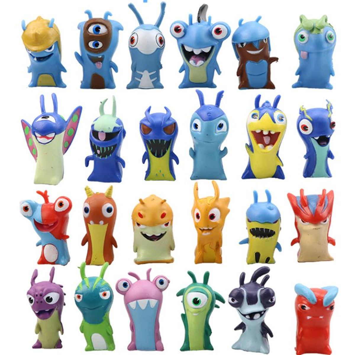 GENERICO - Bajoterra Slugterra Set De 24 Figuras De Babosas + Base Lego
