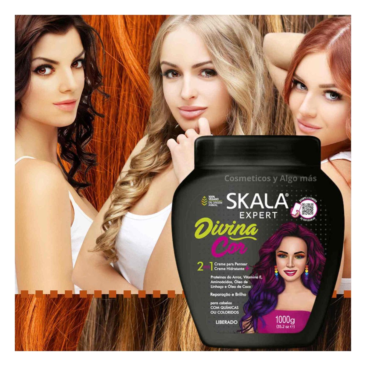 SKALA - Mascara capilar para revitalizar y mantener el color d cabello teñido.