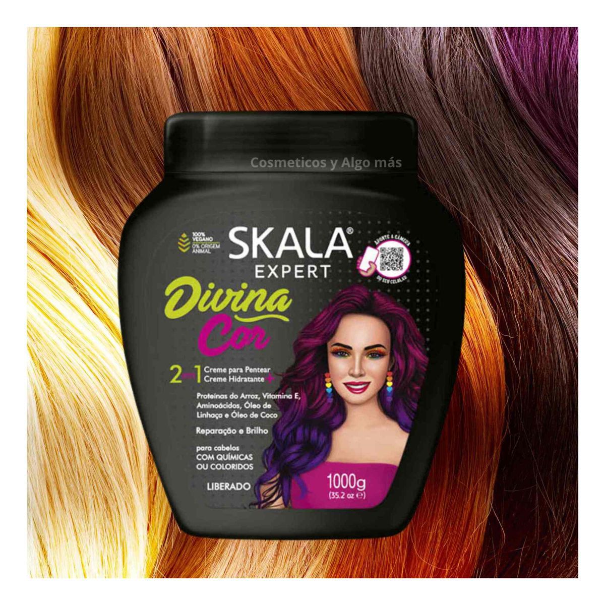 SKALA - Mascara capilar para revitalizar y mantener el color d cabello teñido.