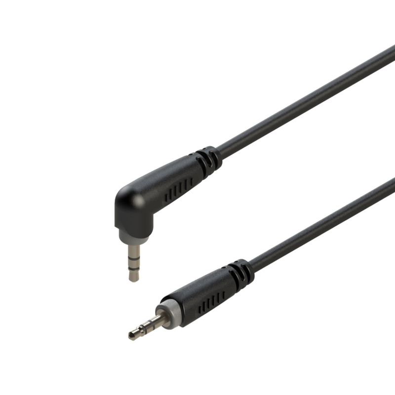 GENERICO - Cable de audio Aux. 3,5 mm 90° Macho estéreo de 1,5 metros