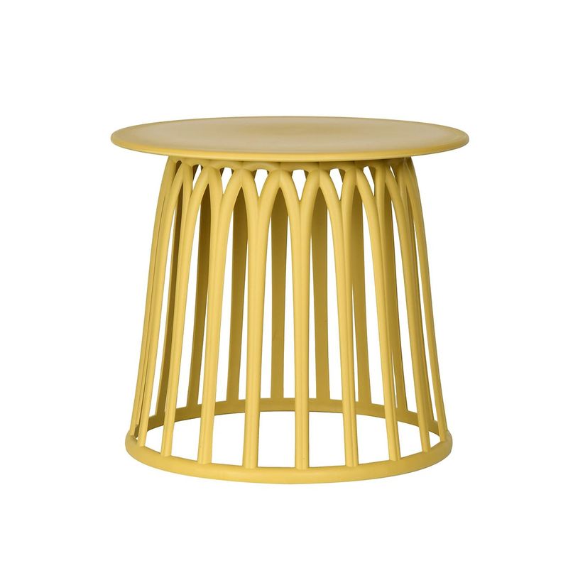 MUEBLES SUR - Mesa Exterior Lateral Sunday Mostaza