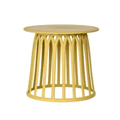 MUEBLES SUR - Mesa Exterior Lateral Sunday Mostaza