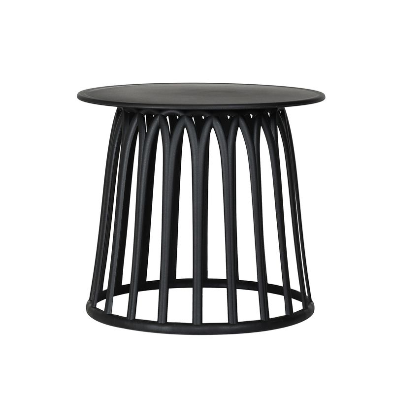 MUEBLES SUR - Mesa Exterior Lateral Sunday Negra