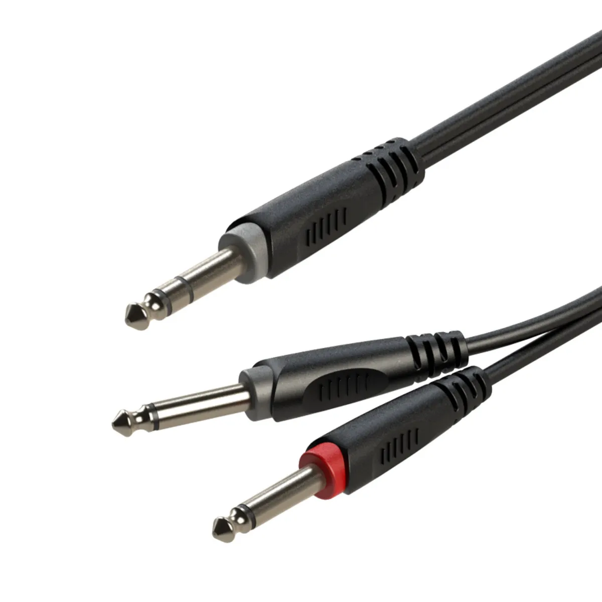 GENERICO - Cable de audio estéreo de 6,3 mm a 2 jack mono 6,3 mm