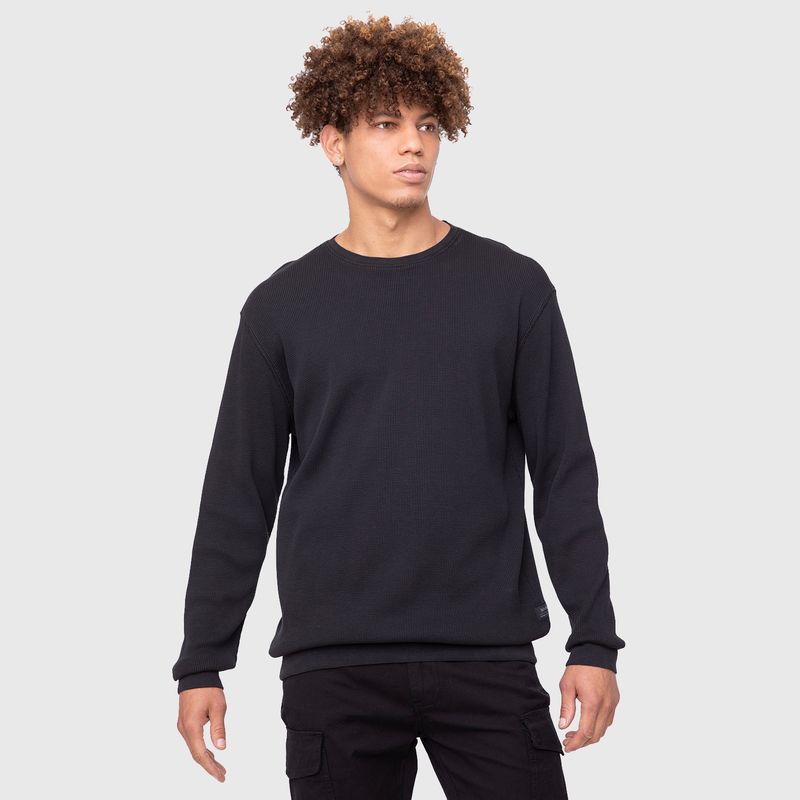 BUBBA - Crewneck Organic Cotton Black  Black Bubba