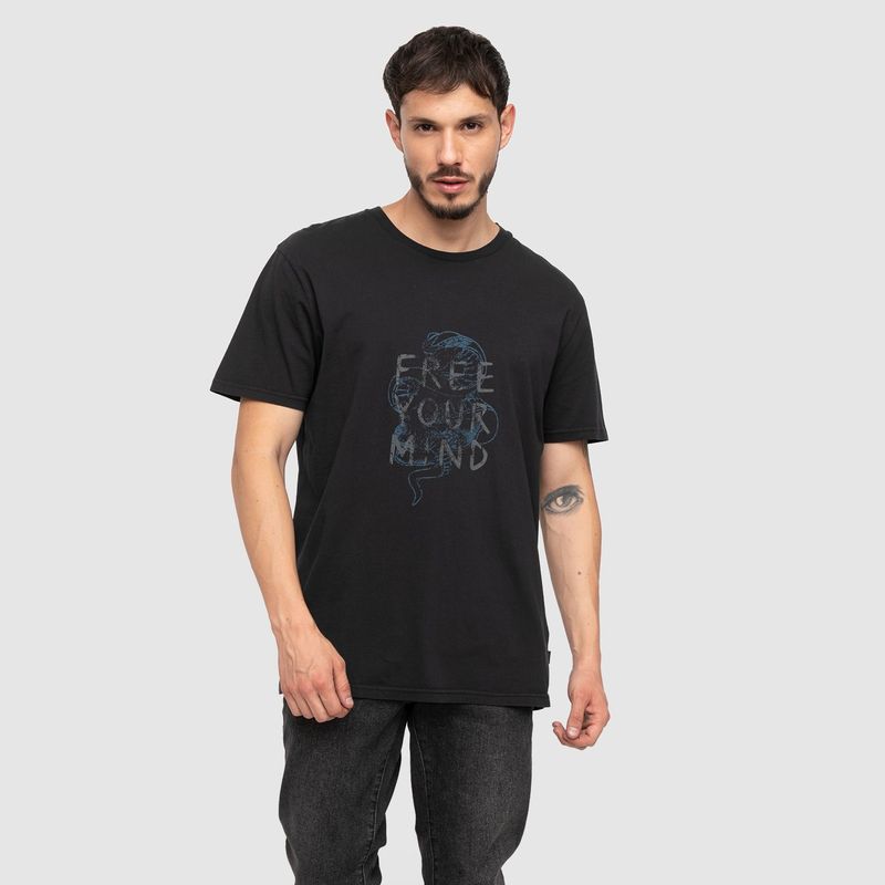 BUBBA - Cotton Tee Free Your Mind Black  Black Bubba
