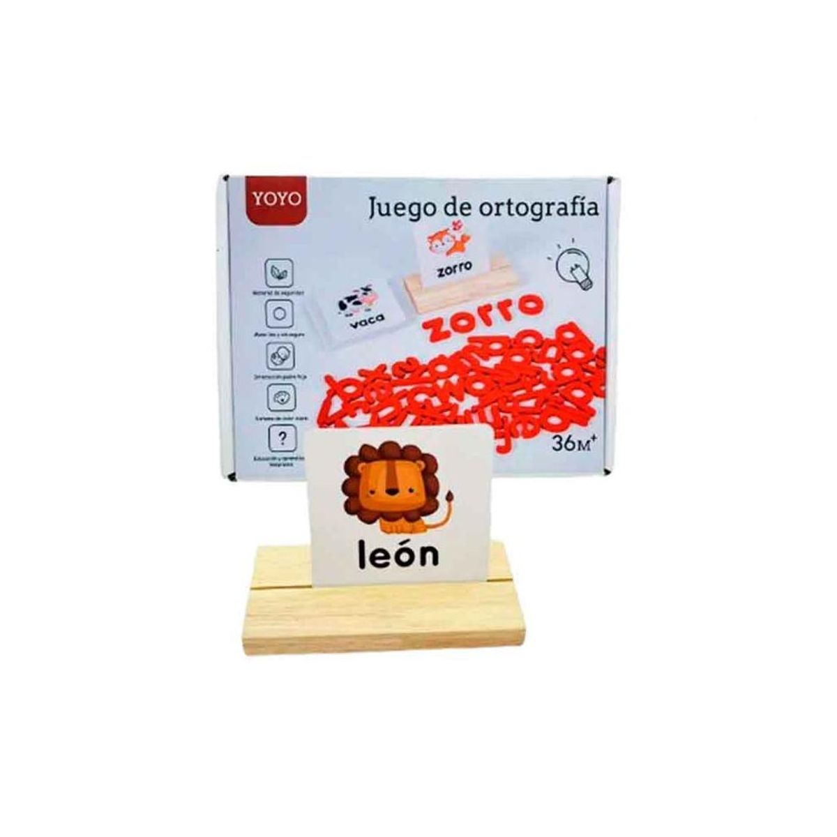 GENERICO - Juego De Ortografía De Madera Para Niños PB-C2