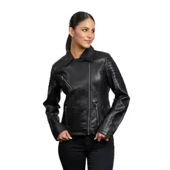 TODOPIEL - Chaqueta de Ecocuero Mujer Negro
