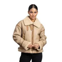 TODOPIEL - Chaqueta de Ecocuero Mujer Beige