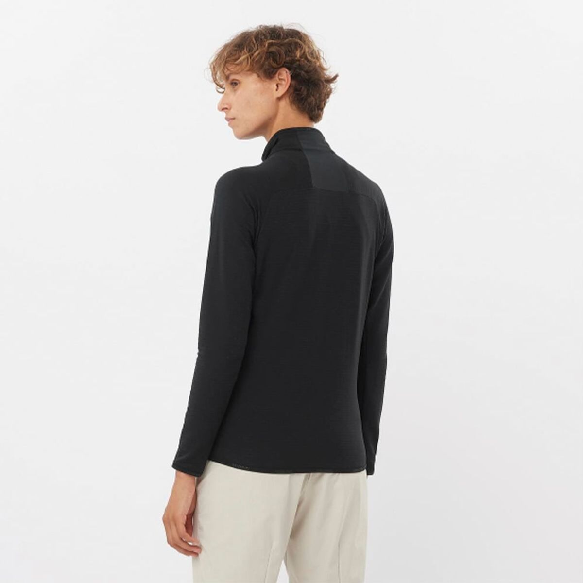 SALOMON - Polerón Mujer Essential Ltwarm Fz W Negro Salomon