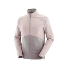 SALOMON - Polerón Hombre Essential Warm Fz Mid M Gris