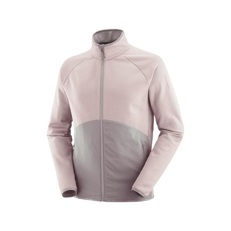 SALOMON - Polerón Hombre Essential Warm Fz Mid M Gris Salomon.-