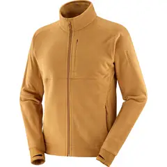 SALOMON - Polerón Hombre Essential Mifleece Fz M Mostaza