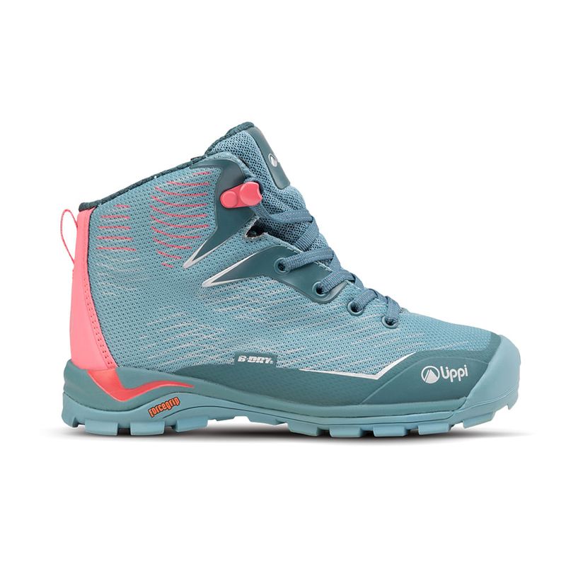 LIPPI - Botín Niña Intense Hike Kids Mid Turquesa Rosa Lippi