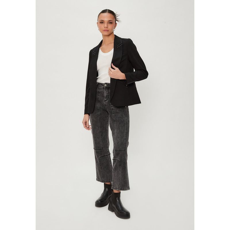 IO - Blazer Negro Mujer Io
