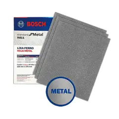 BOSCH - 25 Hojas de lija Blue for Metal; 230x280mm G150
