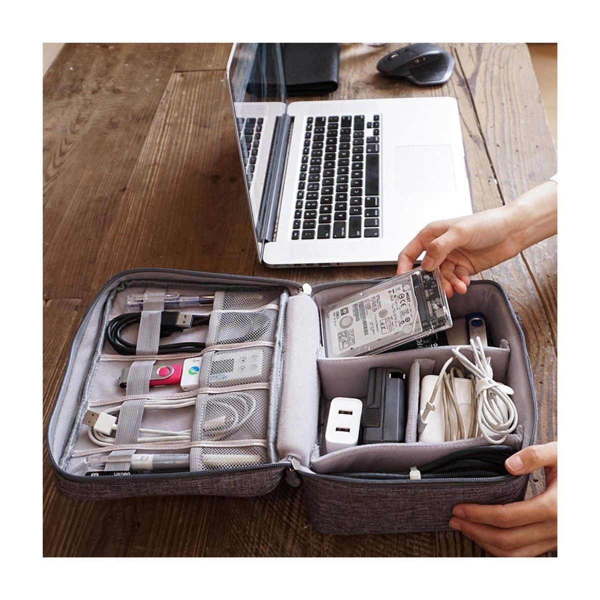 GENERICO - Estuche Organizador Cables Ordenador Bolso Organizador Viaje