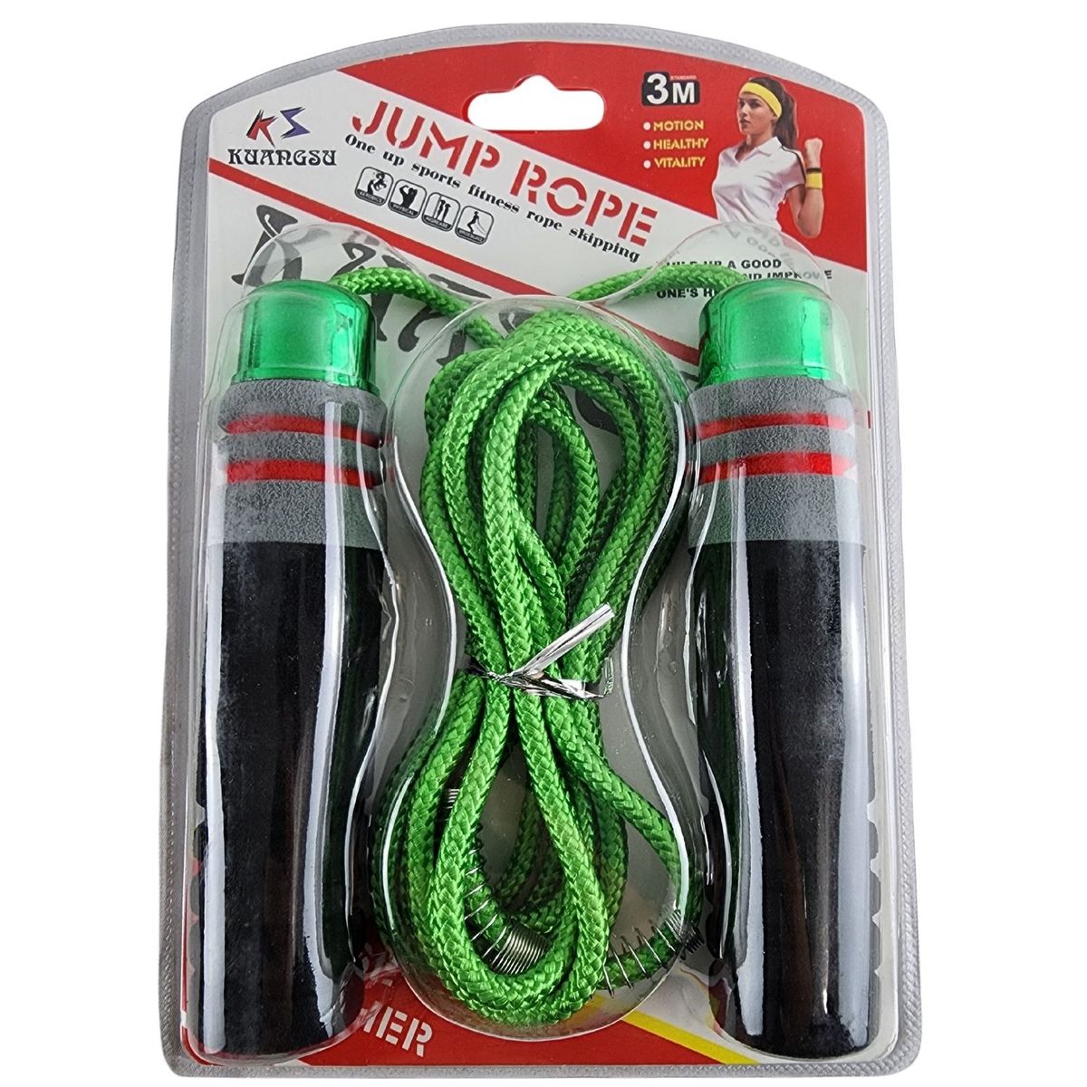 GENERICO - Cuerda Saltar Cardio Deporte Velocidad Fitness Verde