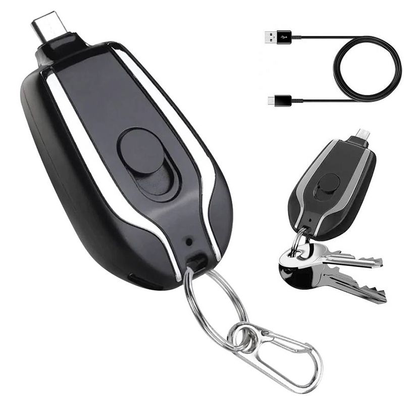 GENERICO - Llavero Powerbank 1500mah Tipo C Compatible Lightning