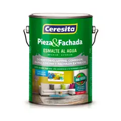 CERESITA - Esmalte al agua Pieza y Fachada 1 galón Blanco