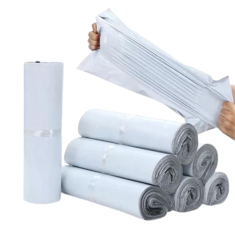 GENERICO - 100 Bolsas Embalaje Biodegradables Courier 25x31 cm Blancas