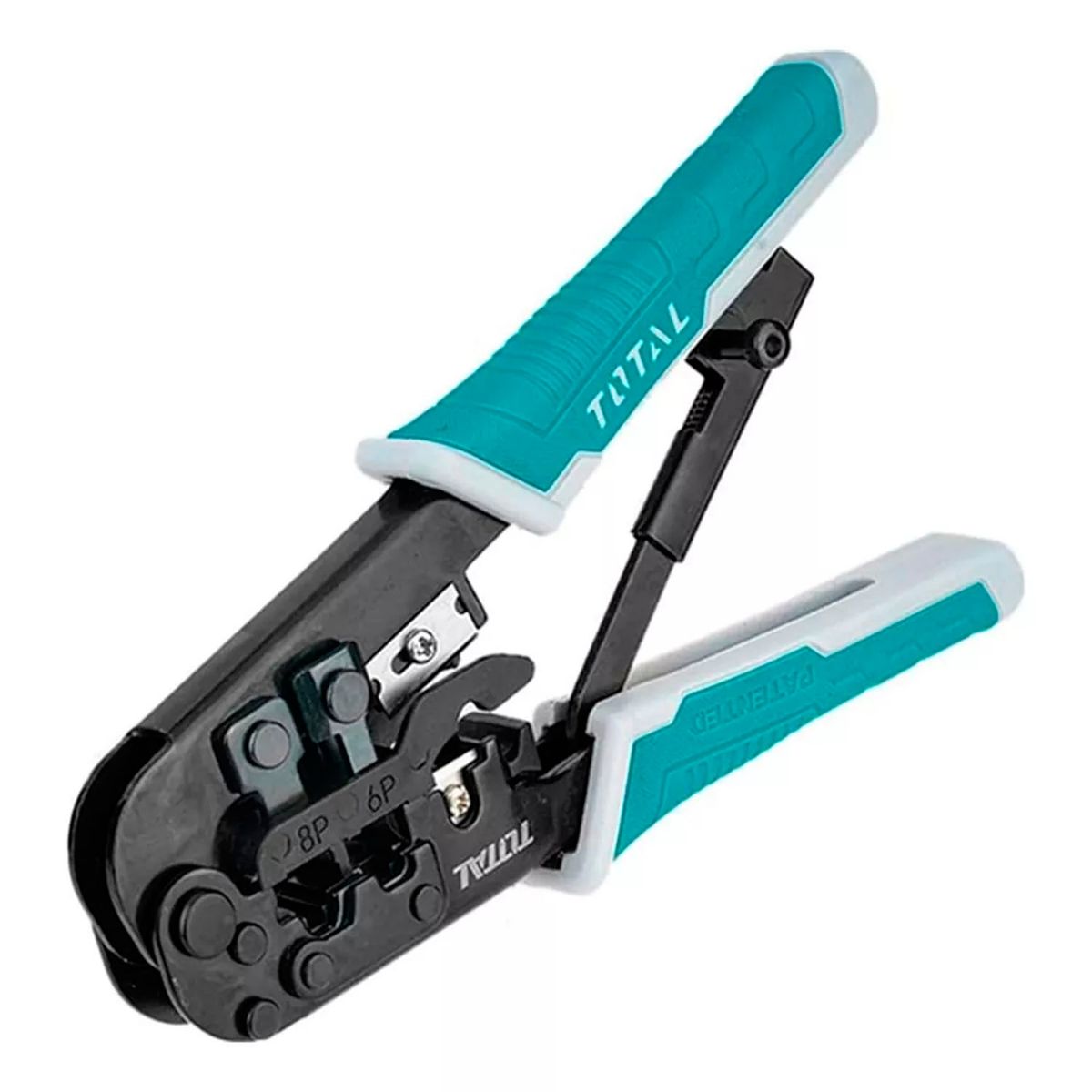 TOTAL TOOLS - Crimpeadora Alicate Prensa Terminal 4p 6p 8p Tmpcn5468r