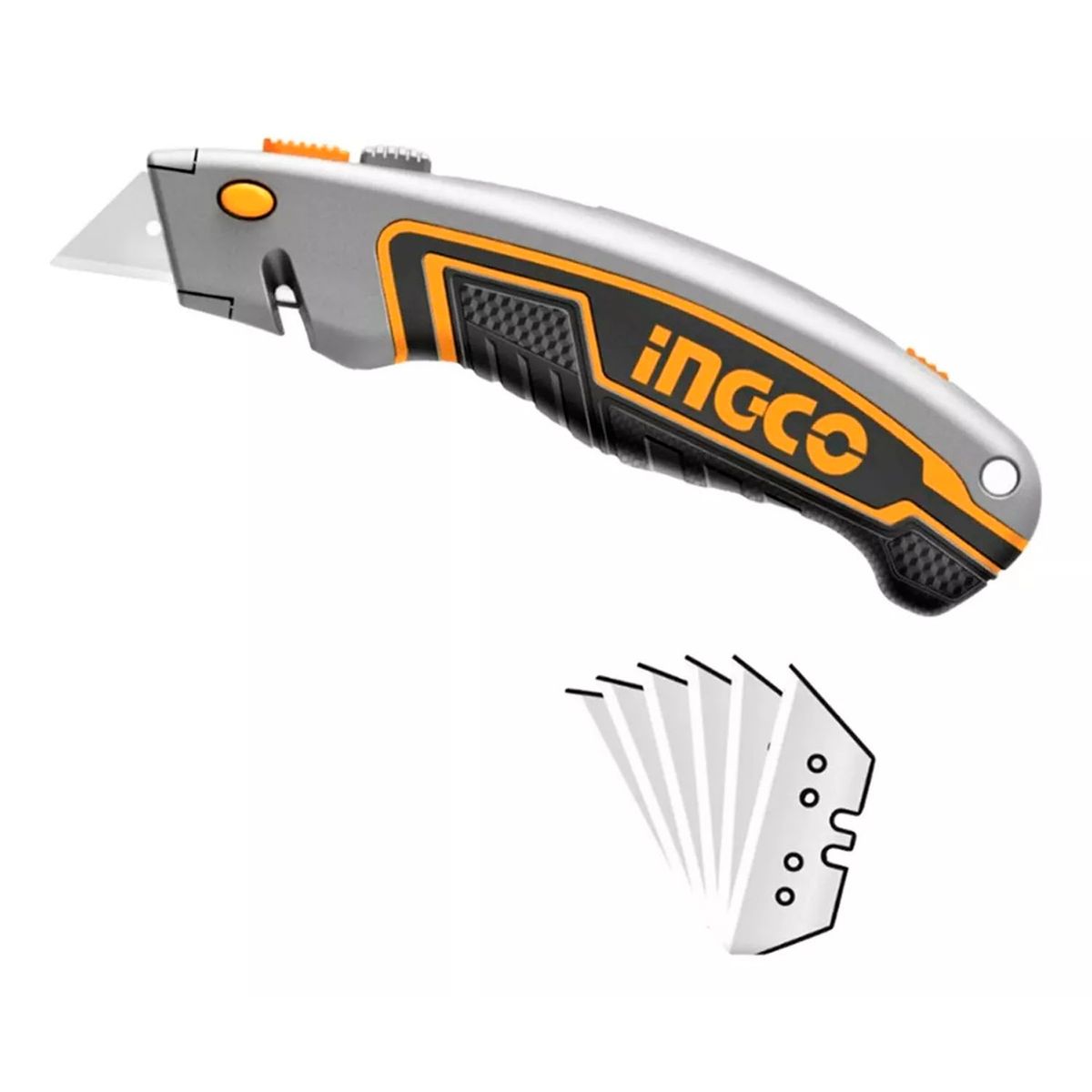 INGCO - Cuchillo Cartonero Retráctil Ingco Huk6128