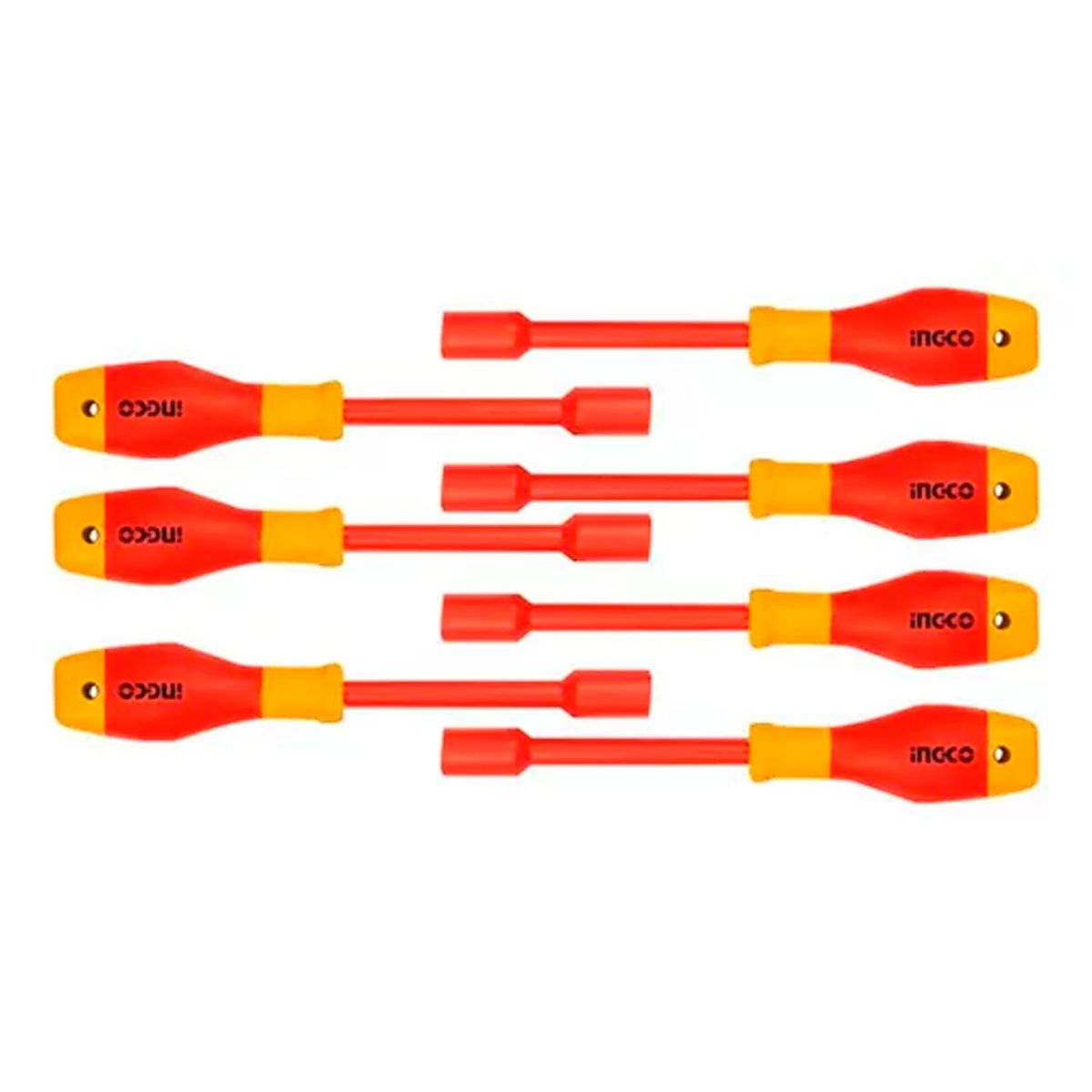 INGCO - Set Destornilladores Dado Hexagonal Aislado 7 Piezas Ingco