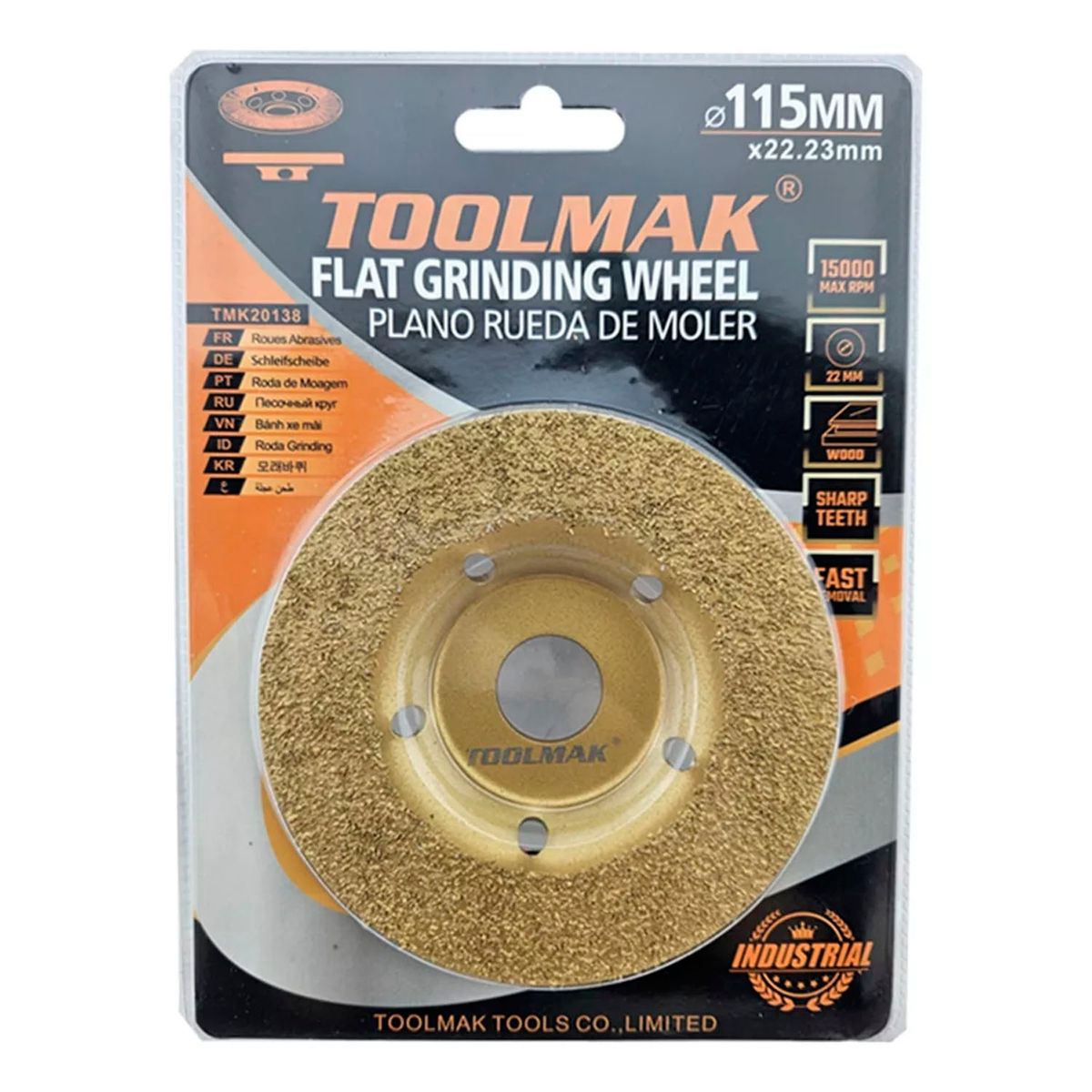 GENERICO - Disco Para Pulir Y Desbaste De Madera 115mm Plano Tmk20138