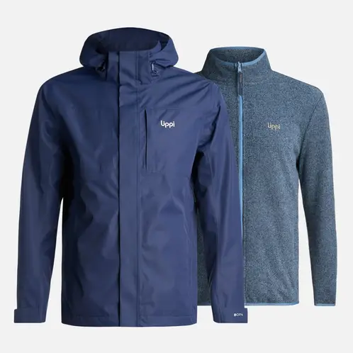 LIPPI - Chaqueta Hombre Tres Cruces Fusion-3 Hoody Jacket Azul Marino