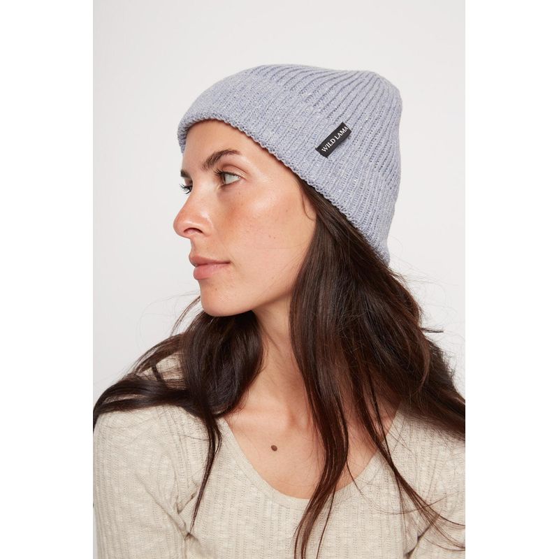 WILD LAMA - Gorro Bosco Reciclado Celeste Wild Lama_.