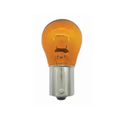 HELLA - Caja De 10 Ampolletas 1 Contacto Ambar 24 Volts 21 Watts - H