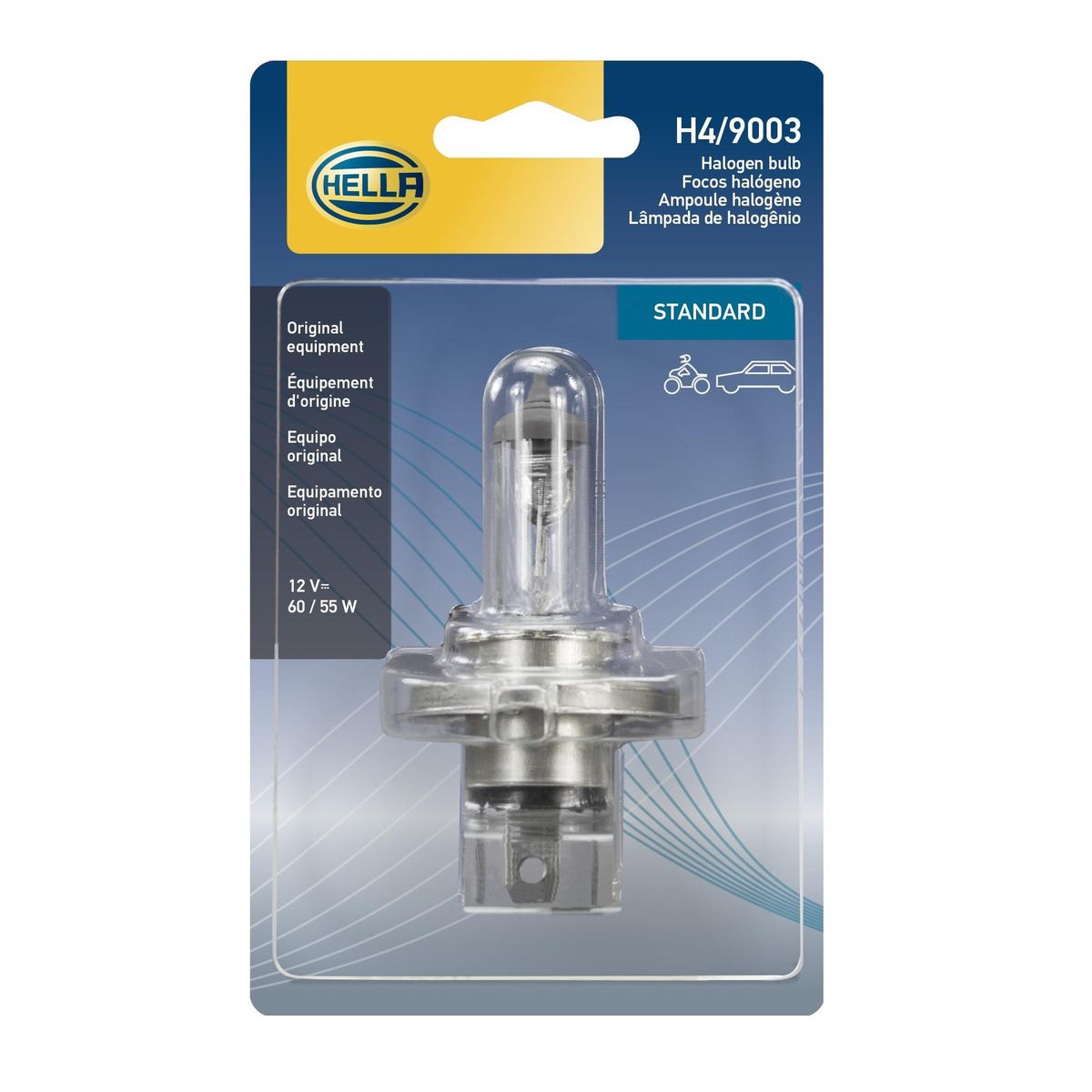 HELLA - Ampolleta H4 12 Volts 60/55 Watts - Hella