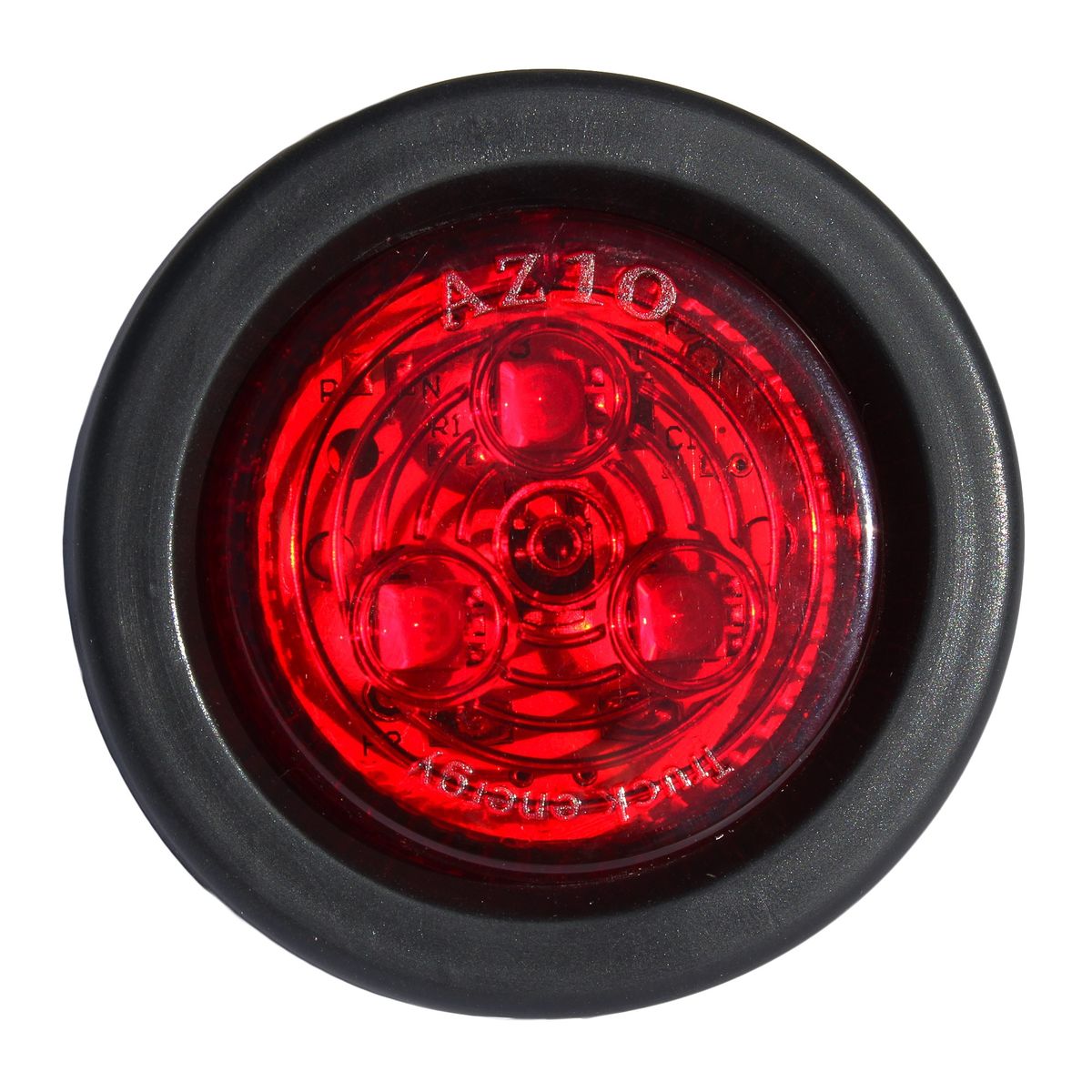 GOTEK - Foco Trocha Led Rojo 2 Pulgadas Bi-volts Rampla- Camión