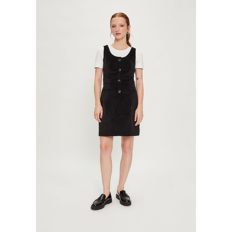 IO - Vestido Corto Negro Mujer Io
