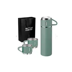 UNIVERSAL - Set Termo Agua Vasos Termicos 500ml Agua Caliente Vasos VERDE