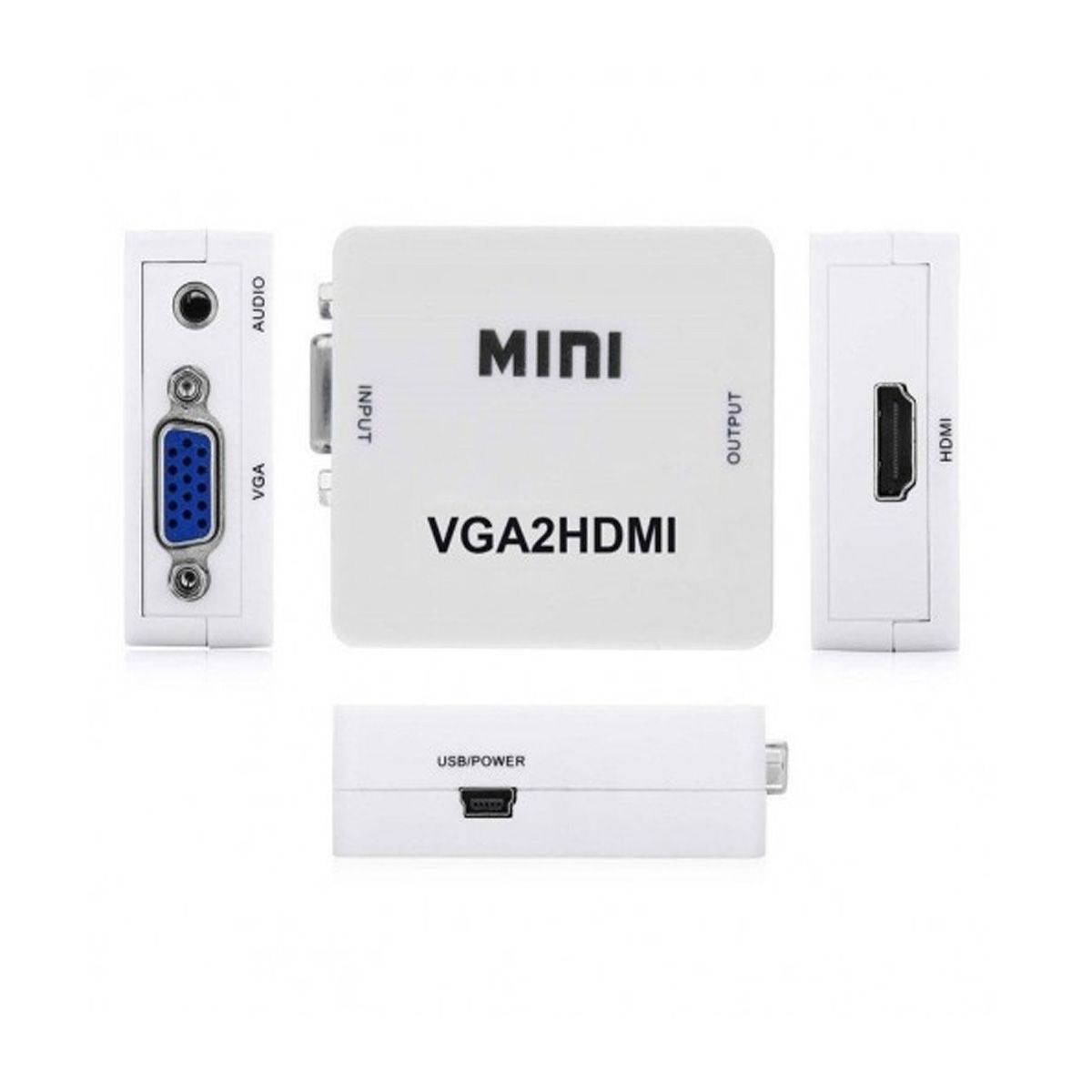 GENERICO - Convertidor Conversor Vga A Hdmi 1080p con audio