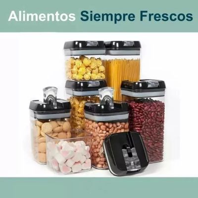 Imagen 2 del producto Set De 7 Contenedores Herméticos Cierre Facil