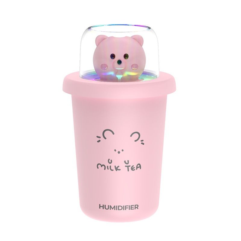 GENERICO - Humidificador Usb Diseño De Oso Para Hogar Y Oficina Rosado