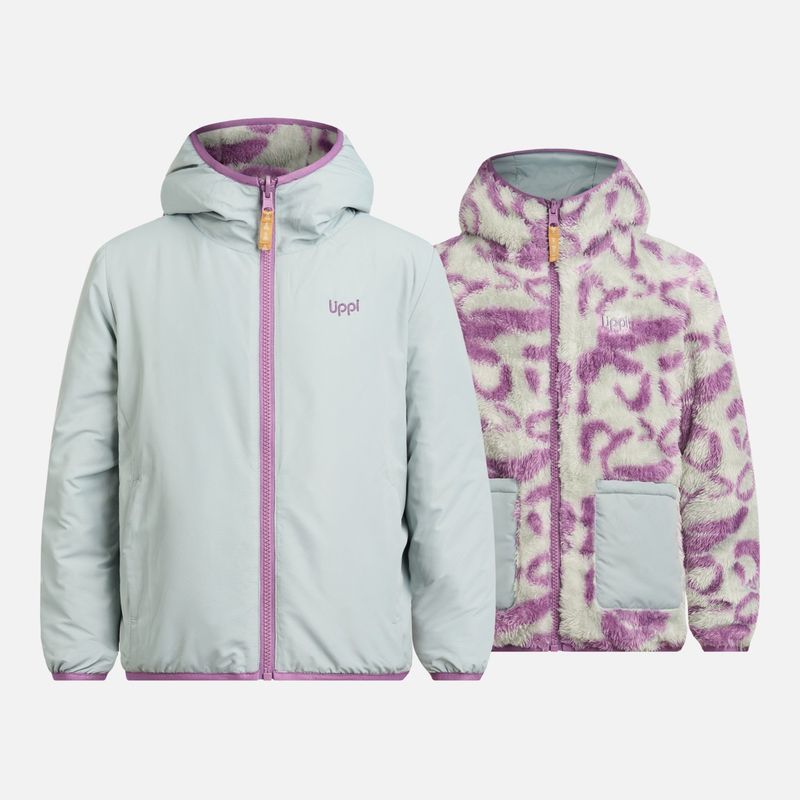 LIPPI - Chaqueta Niña Two-Faces Hoody Jacket Print Menta Lippi