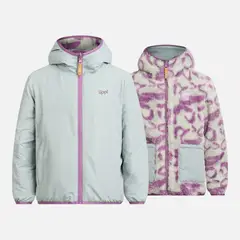 LIPPI - Chaqueta Niña Two-Faces Hoody Jacket Print Menta