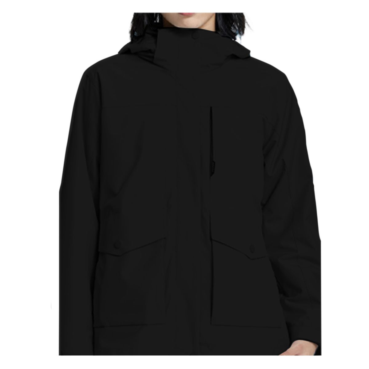 ANDESLAND OUTDOOR APPAREL - Cortaviento Impermeable Urbano Bengala Negro Mujer