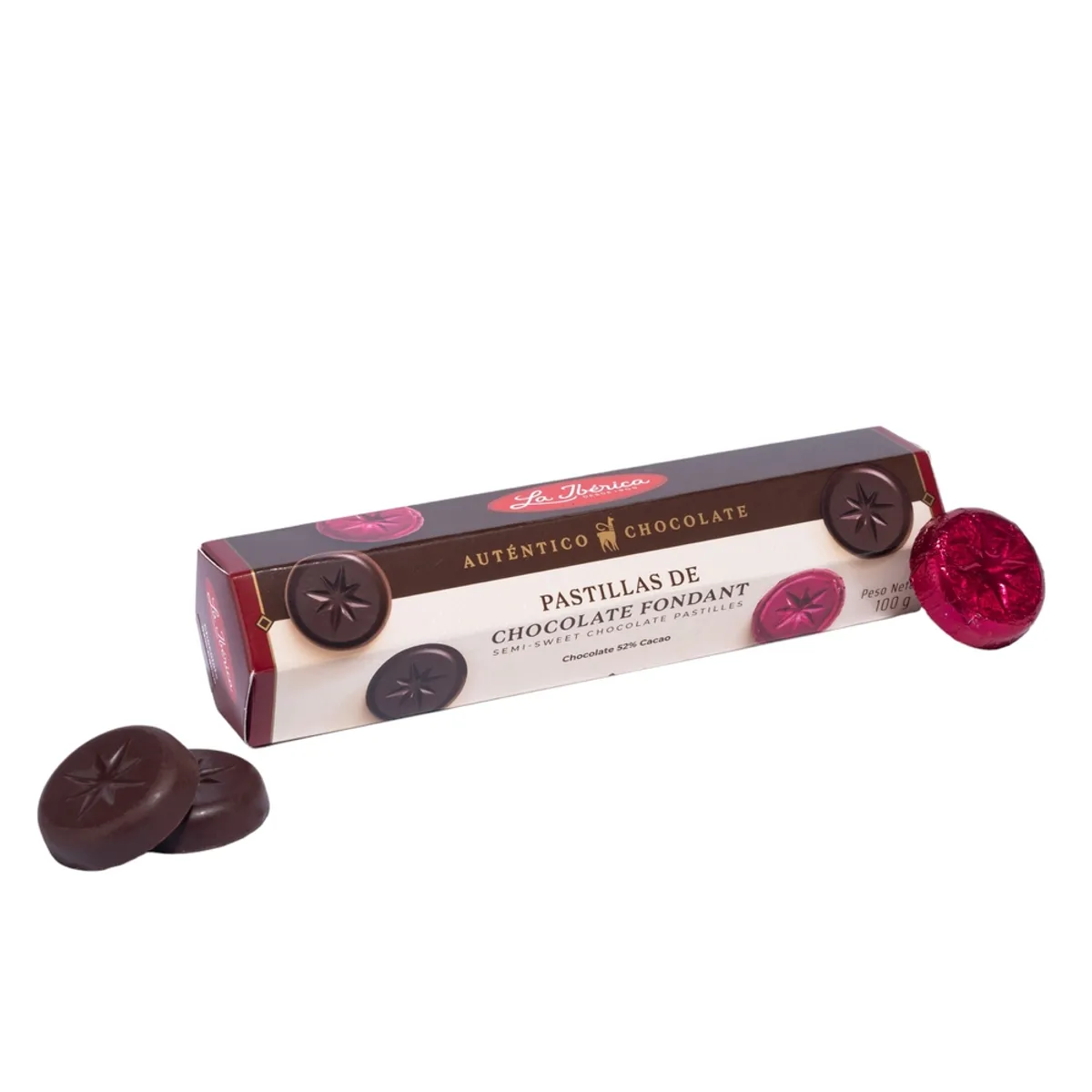 LA IBERICA - PACK X5 MONEDAS DE CHOCOLATE BITTER 100G LA IBÉRICA