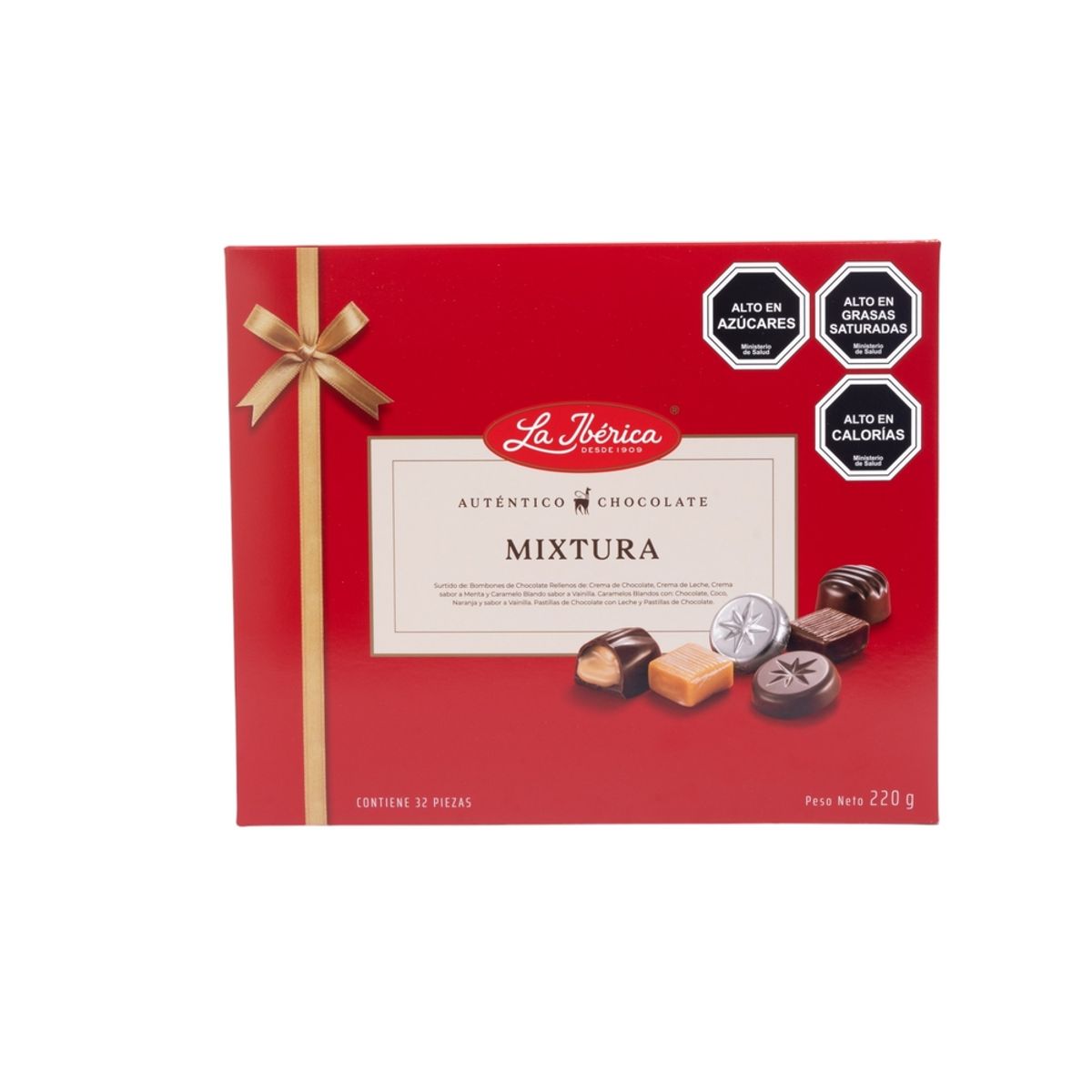 LA IBERICA - CAJA MIXTURA BOMBONES DE CHOCOLATE 220G