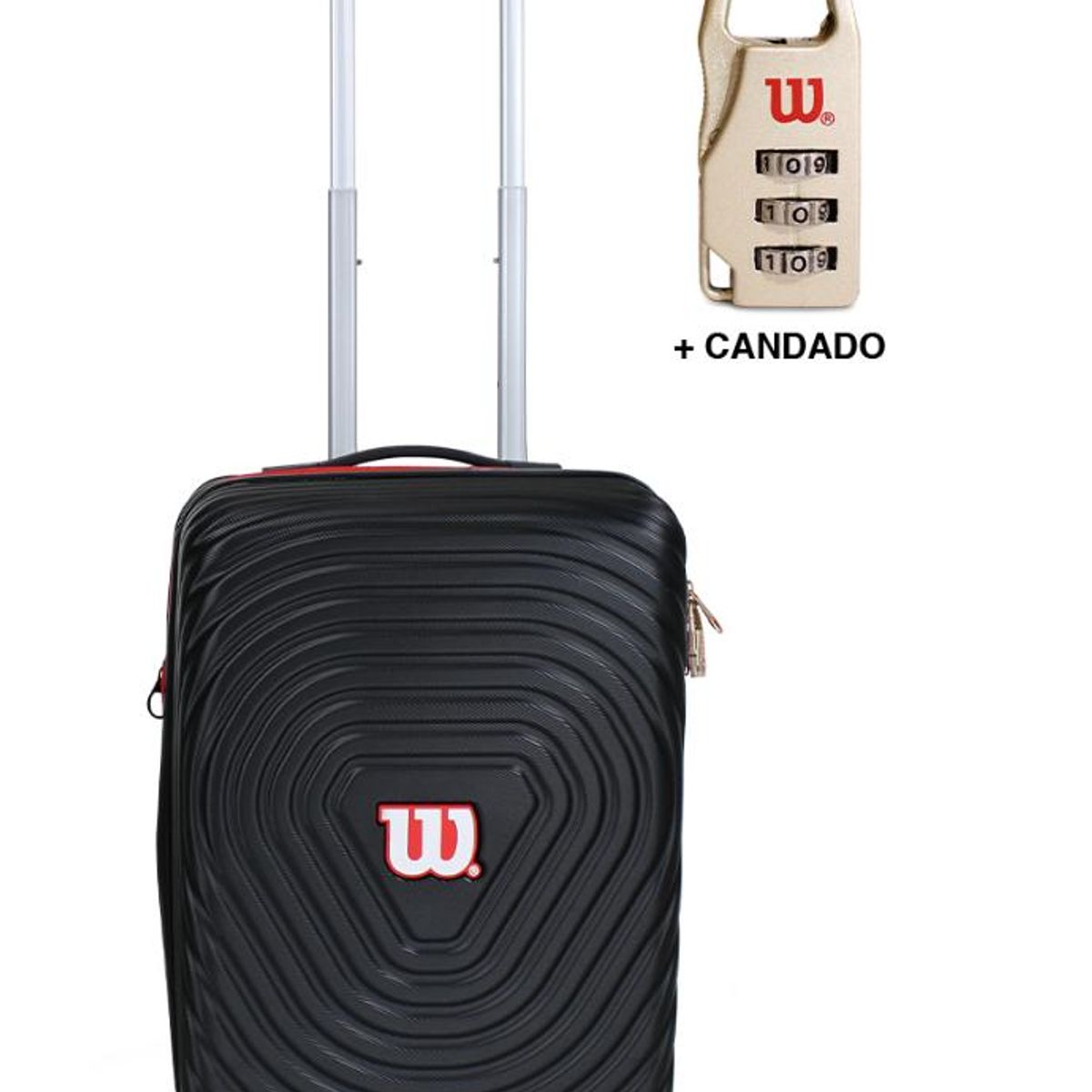 WILSON - Maleta Pulsar negra S de cabina 10kg Wilson